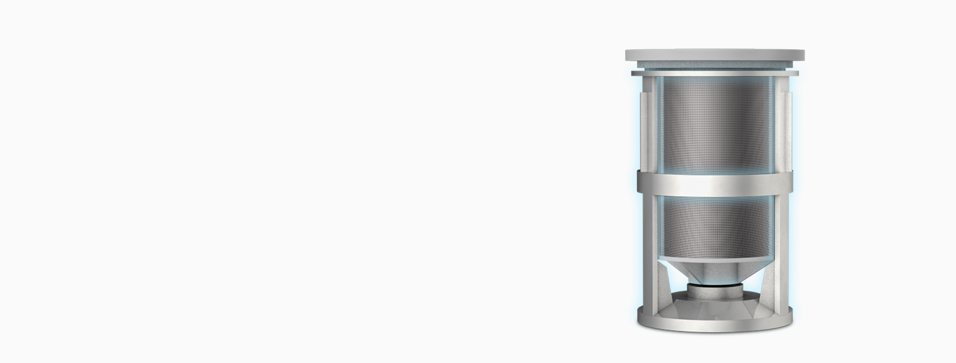 <h4>100μm過濾<br>載銀離子清潔刮條</h4>
<p>德國DIN-EN13443標準，具有反沖洗功能，過濾孔徑在90-110μm，毫不影響全屋水壓及流量。</p>